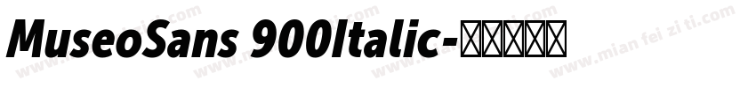 MuseoSans 900Italic字体转换